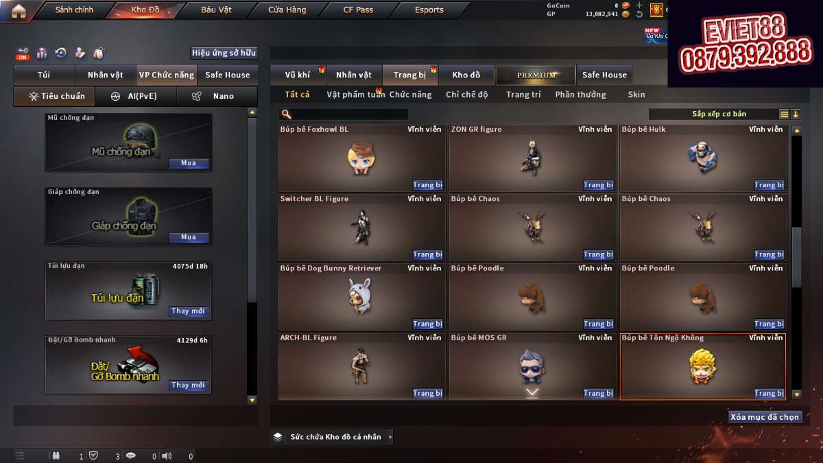 shop acc cf uy tin gia re